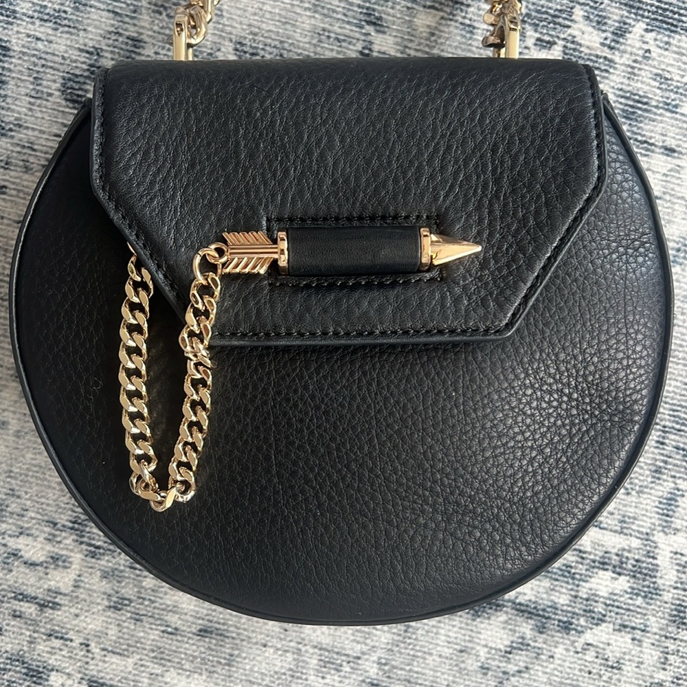 Wilma-C Round Leather Shoulder Bag
